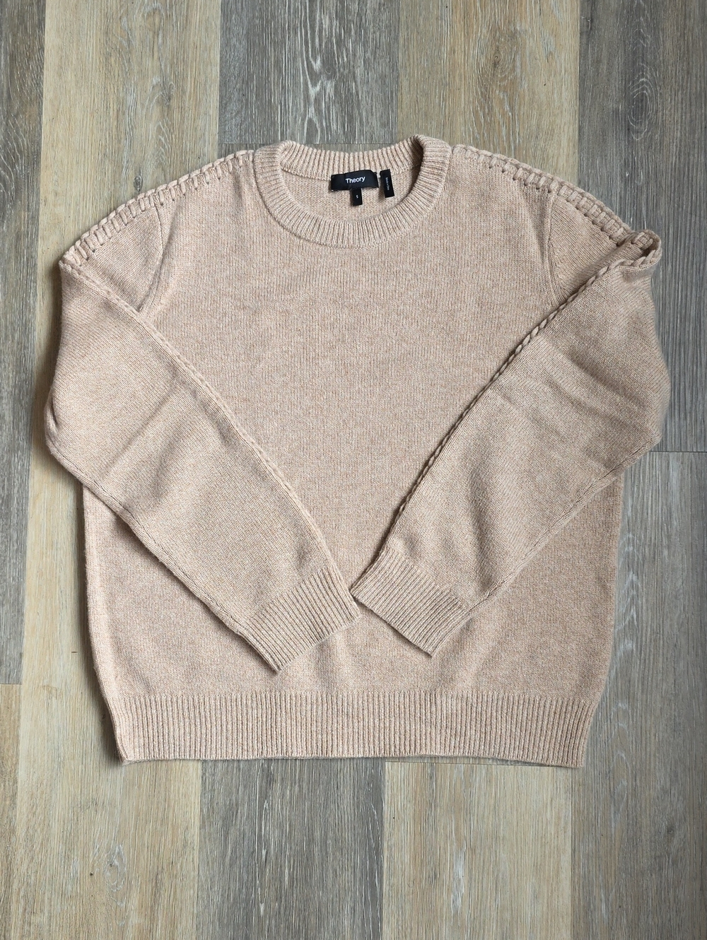 Theory Women's Crewneck Sweater in Light Beige